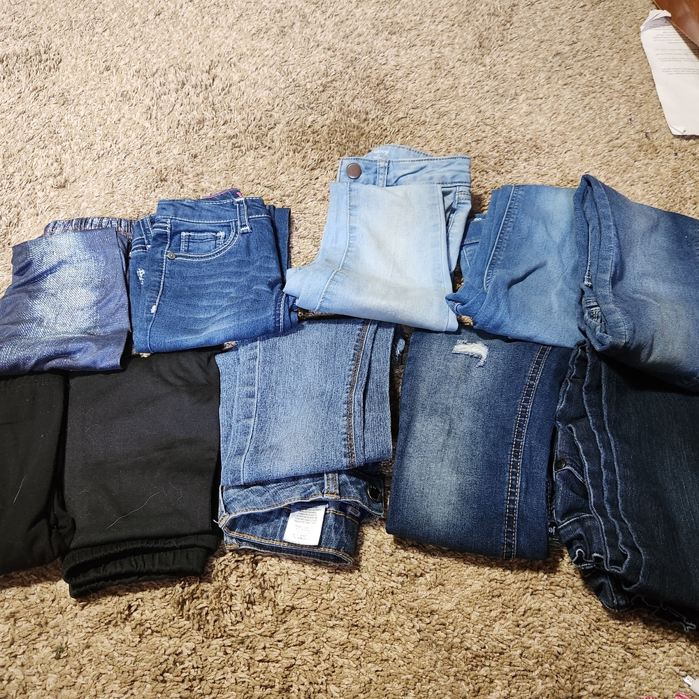 Assorted Denim and Black Pants Collection